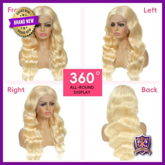 28 Inch Human Hair Lace Front Wig 13x6 HD Glueless Body Wave Pre Plucked main image 4